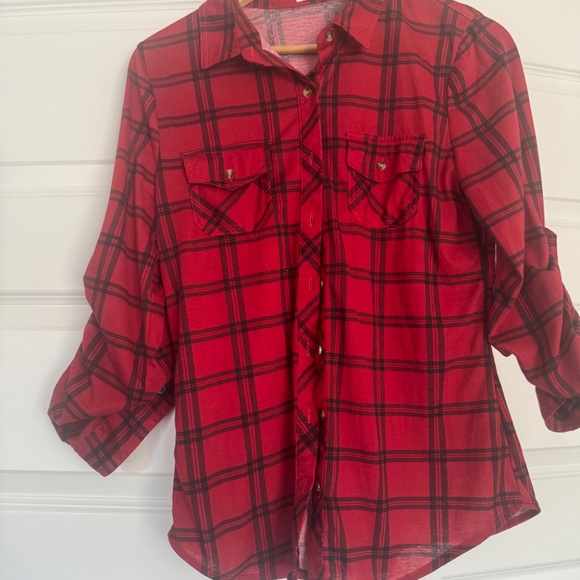 Five Women’s Western Plaid Shirts - Picture 5 of 5